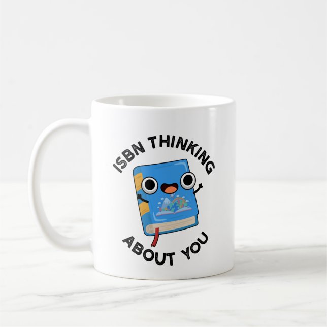 Mug ISBN Penser à propos de vous amusant jeu de livres (Gauche)