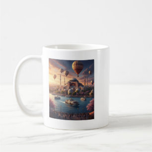 Mug Istanbul Turquie Ballons à Air Chaud Mosquée Bleue