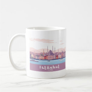 Mug Istanbul Turquie Pastel Voyage Design