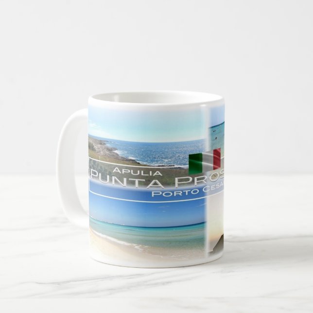 Mug IT Italie - Pouilles - Punta Prosciutto - (Devant gauche)