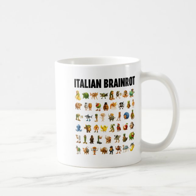 Mug Italian Brainrot Gen-z Meme Funny Brain Rot Christ (Droite)