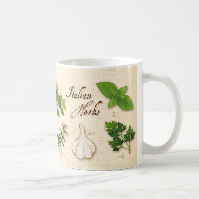 Mug Italian Herbs, basil, origan, parsley, garlic (Droite)