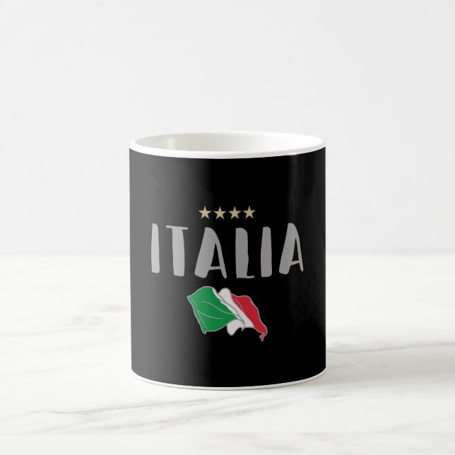 Mug Italie Football Fan Shirt Drapeau (Centre)