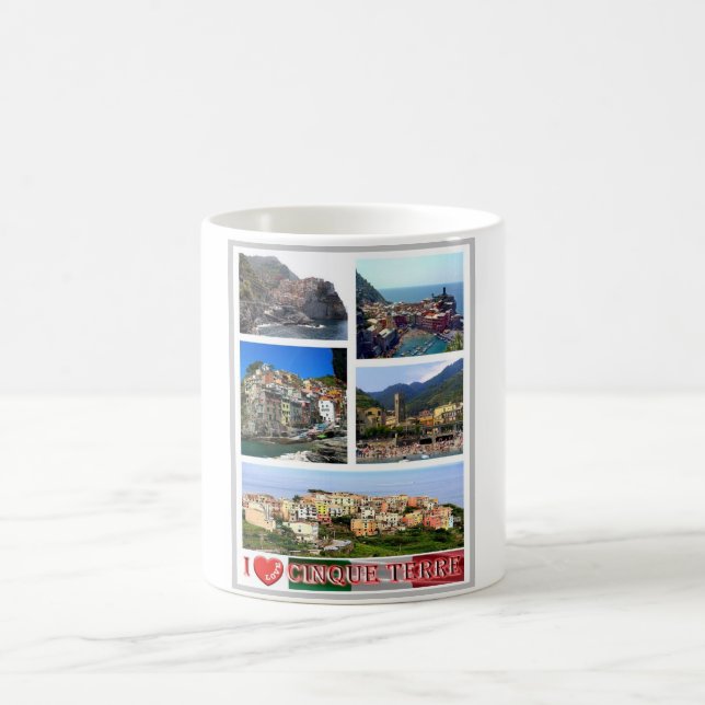 Mug Italie - Ligurie - Cinque Terre - I Love - (Centre)