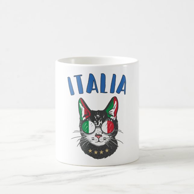 Mug Italie Soccer Chat Mascotte drapeau italien (Centre)