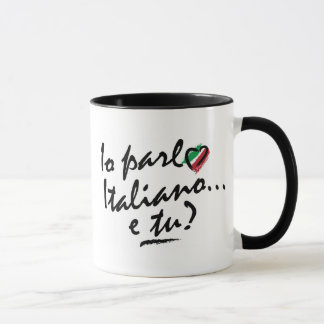 Mug : Italien - Io parlo Italiano e tu ?