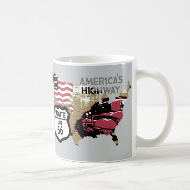 Mug Itinéraire vintage 66 (Droite)