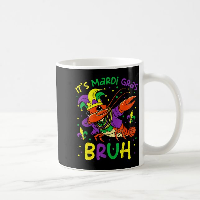 Mug Its Mardi Gras Bruh Crayfish Dab Jester Beads Boys (Droite)