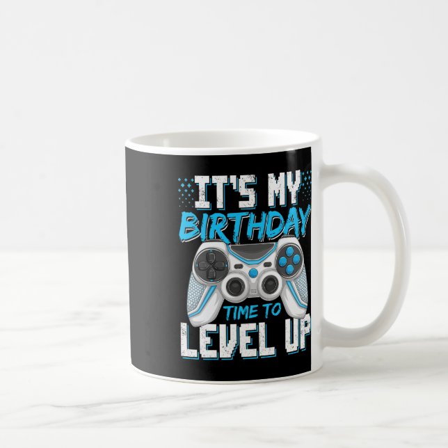 Mug It's My Birthday Gamer Level Up Video Game Party B (Droite)