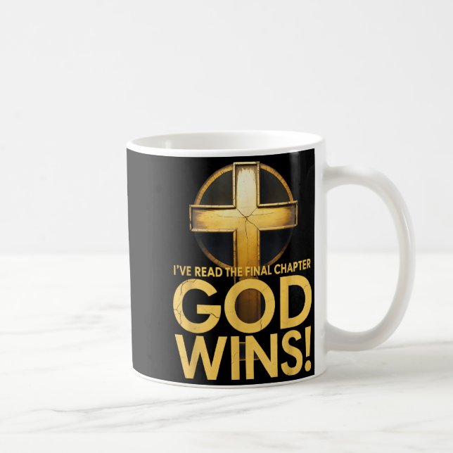 Mug I've Read The Final Chapter God Wins Cross Christi (Droite)