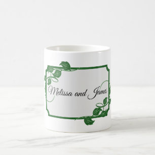 Mug Ivy vert avec des noms