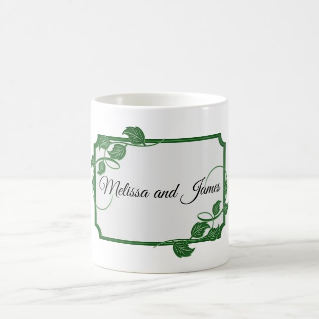 Mug Ivy vert avec des noms (Centre)