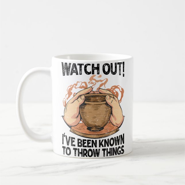 Mug J' Ai Déjà Lancé Des Objets - Céramiques - Poterie (Gauche)