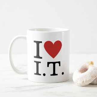 Mug J' ❤️ Aime I.T. PERSONNALISABLE 