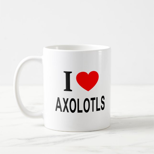 MUG J'❤️ AXOLOTLS J'AIME LES AXOLOTLS JE COEUR LES AXO (Gauche)