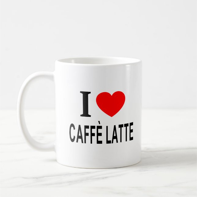 MUG J'❤️ CAFFÈ LATTE J'AIME CAFFÈ LATTE I COEUR CAFFÈ (Gauche)