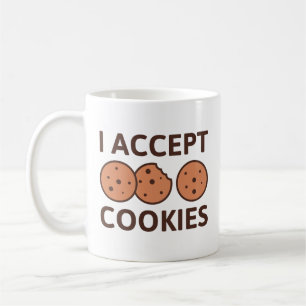 Mug J'accepte les cookies