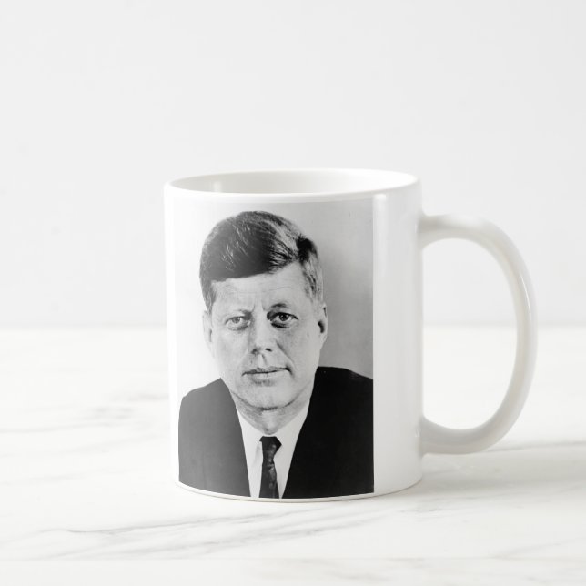 Mug Jack noir et blanc JFK John F. Kennedy (Droite)