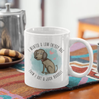 Mug Jack Russell personnalisé propriétaire, maman, pap