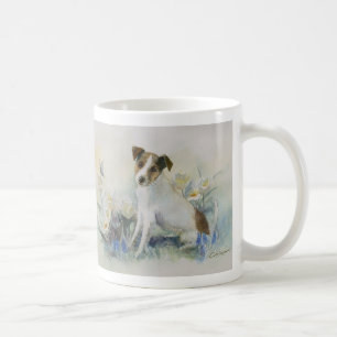 Mug Jack Russell Terrier Aquarelle Peinture de chien