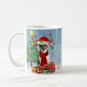 Mug Jack Russell Terrier Chien dans neige Cadeaux de N