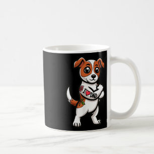 Mug Jack Russell Terrier I Love Papa Funny Chien Tatto