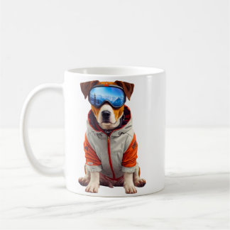 Mug Jack Russell Terrier Ski Dog Art – Cute Winter Dog