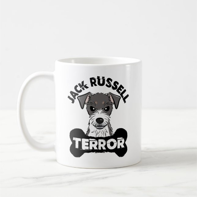 Mug Jack Russell Terror Funny Parsons Terrier Chien (Gauche)