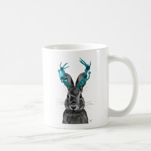 Mug Jackalope avec des andouillers de turquoise