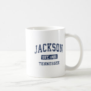 Mug Jackson Tennessee Tn Vintage Sports Établi De