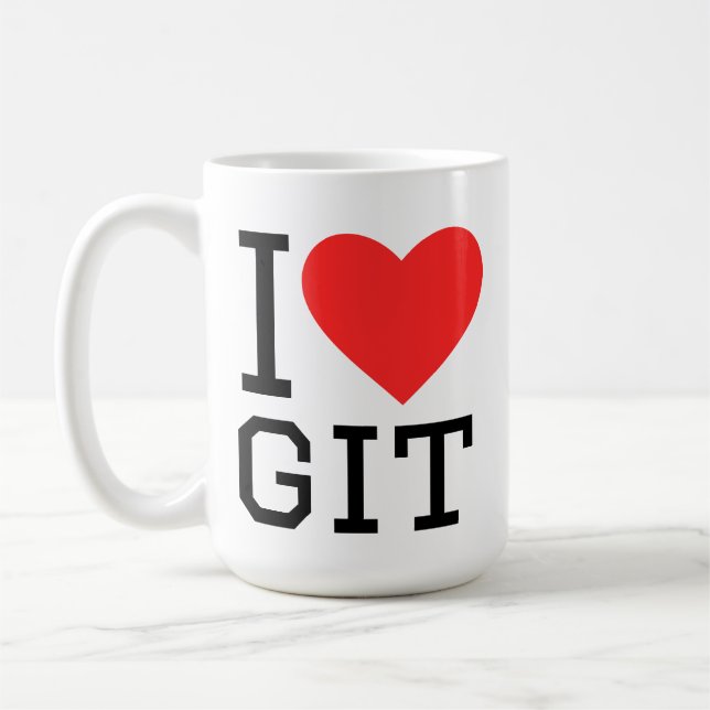 Mug J'adore git (Gauche)