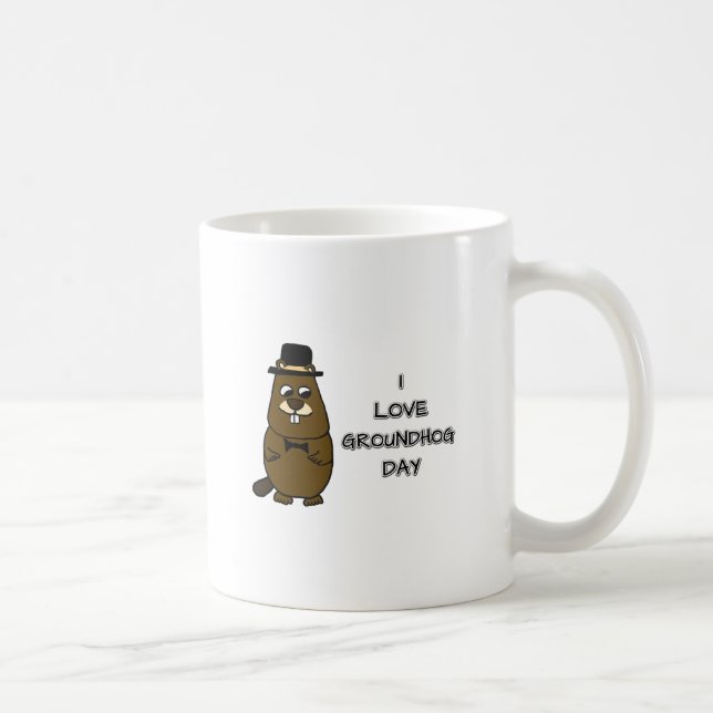 Mug J'adore Groundhog Day (Droite)
