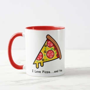 Mug J'adore la pizza...et vous drôle