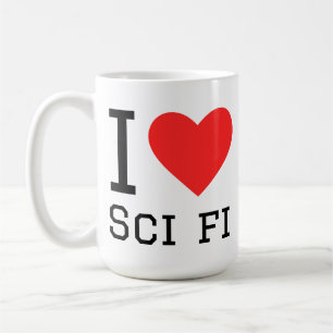 Mug J'adore la science-fiction 