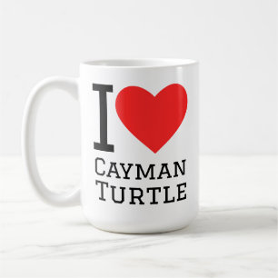 Mug J'adore la tortue des Caïmans