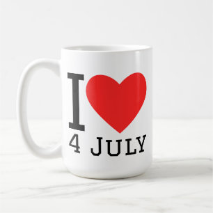 Mug J'adore le 4 juillet