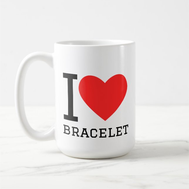 Mug J'adore le bracelet (Gauche)