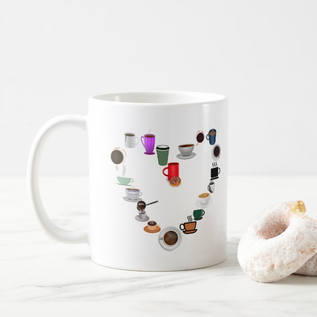 Mug J'adore le café (Avec donut)