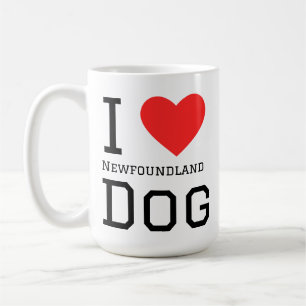 Mug J'adore le chien Terre-Neuve