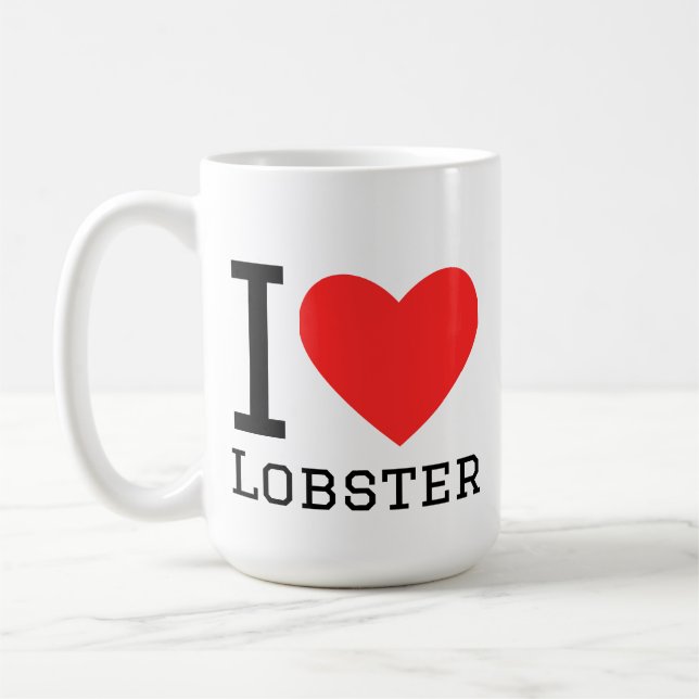 Mug J'adore le homard (Gauche)