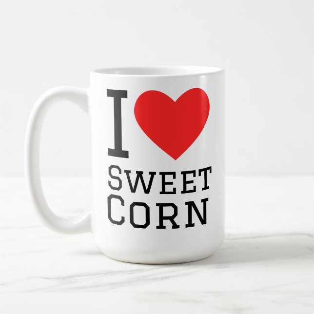 Mug J'adore le maïs doux (Gauche)