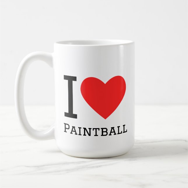 Mug J'adore le paintball (Gauche)