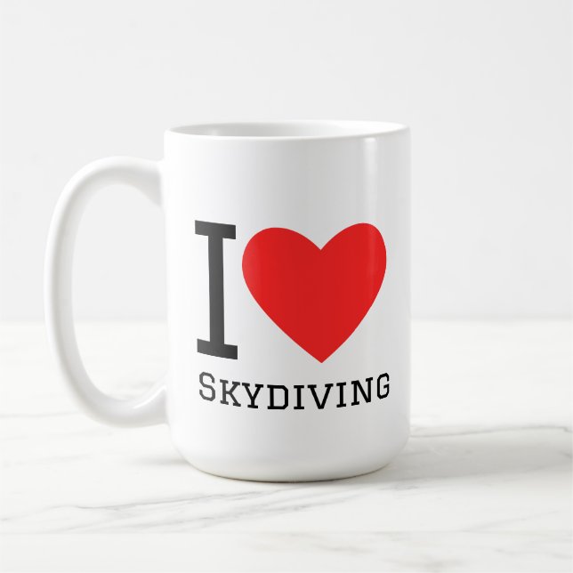Mug J'adore le parachutisme (Gauche)
