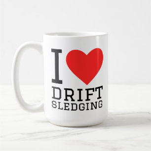 Mug J'adore le traîneau à dérive