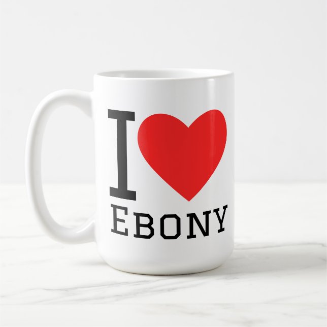 Mug J'adore l'ébène (Gauche)