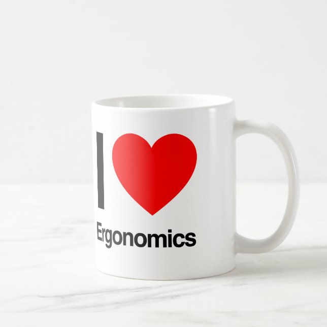 Mug j'adore l'ergonomie (Droite)