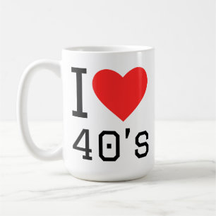 Mug J'adore les années 40
