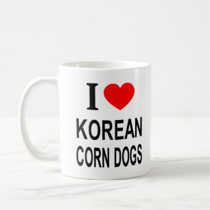 Mug J'adore les corn dogs coréens J'aime les corn dogs