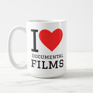 Mug J'adore les films documentaires 