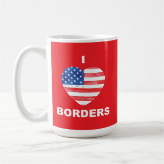 Mug J'adore les frontières, US